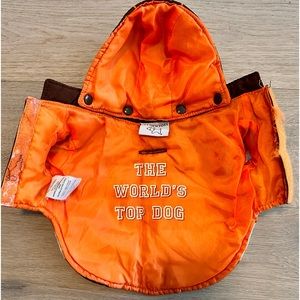 Winter dog coat with removable hood